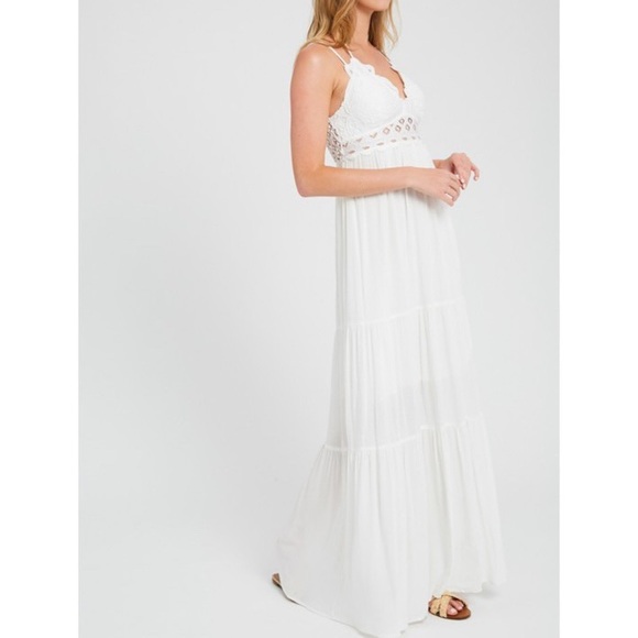 4️⃣🔁RESTOCKED LILY Wishlist Maxi Dress in Ivory - Picture 3 of 4